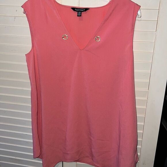 Ellen Tracy, pink sleeveless, blouses, size small - Picture 1 of 4
